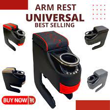 Arm Rest Console With Cup Holder Leather Coating Fitting For Alto 660cc,Suzuki Mehran, Suzuki Bolan,Khyber , Coure