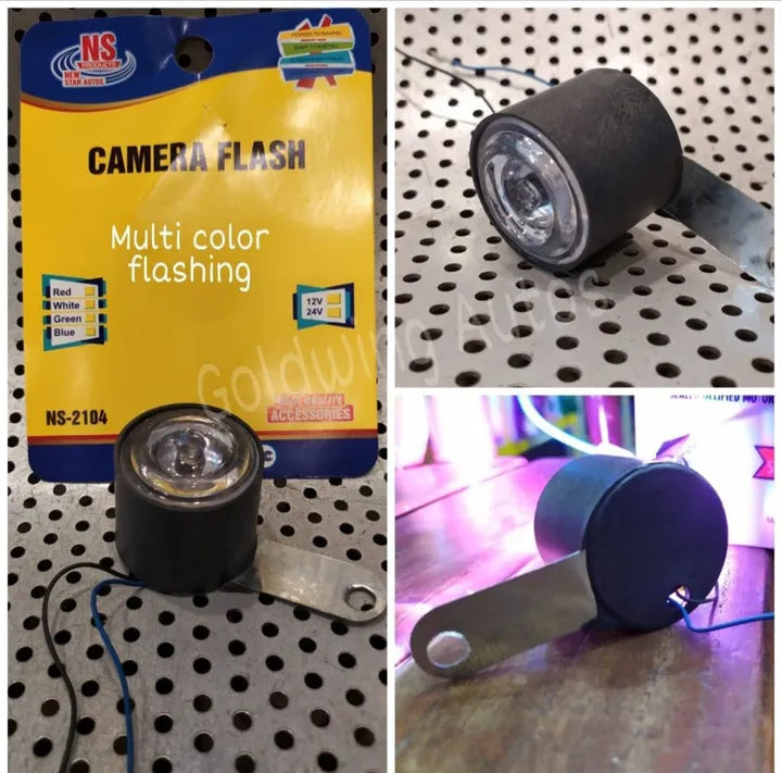 Bike LED Light Flasher With Multy Color Changing Multi flashing Round Shaped Light Brake Lamp